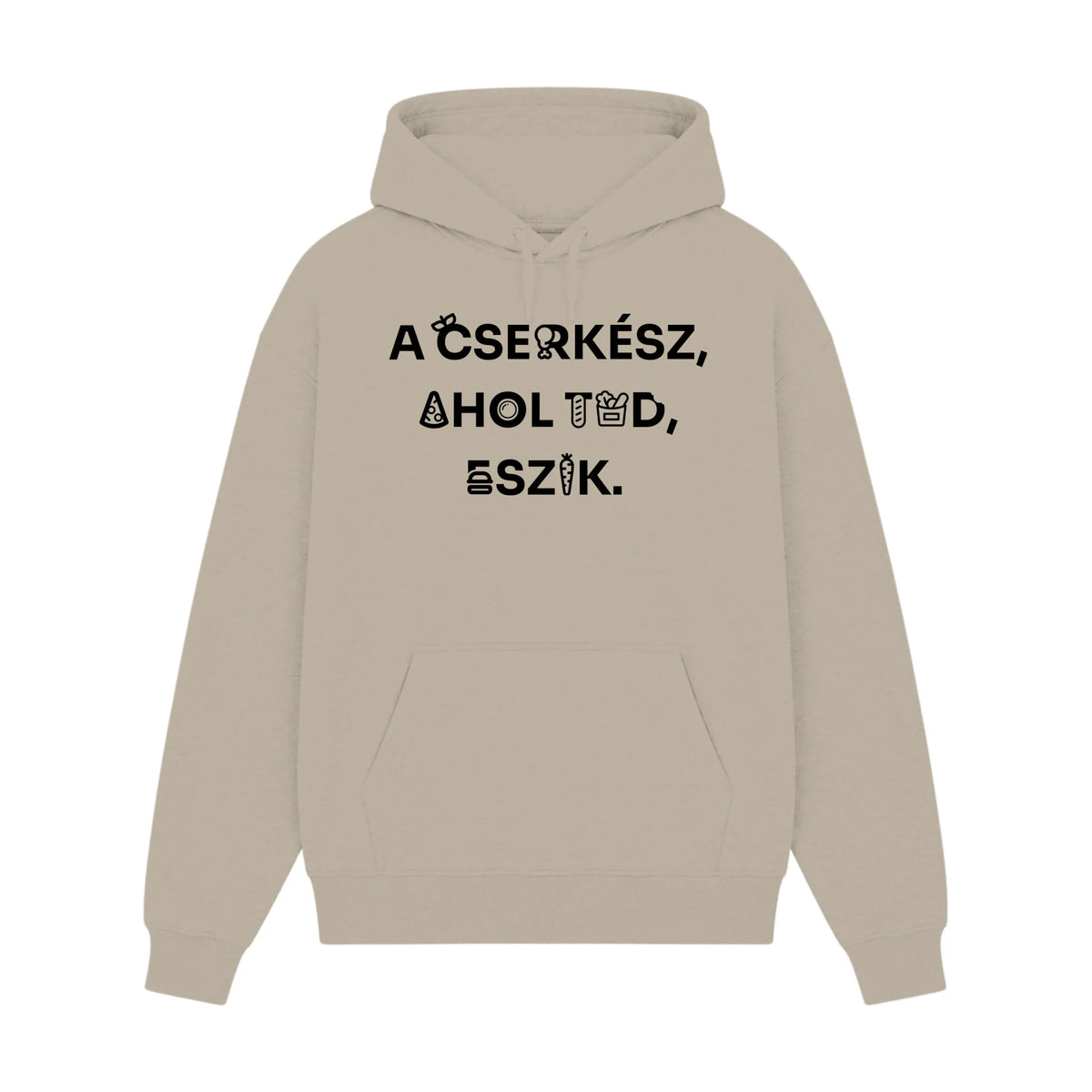 GISF500 HOODIE sand front