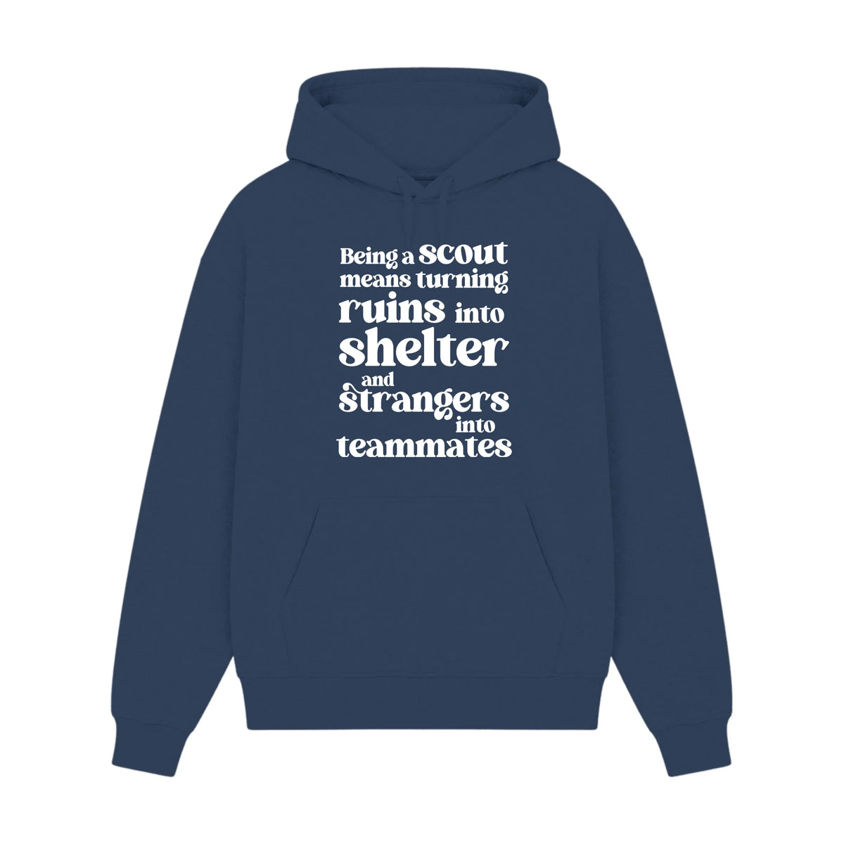 GISF500 HOODIE dusl blue front