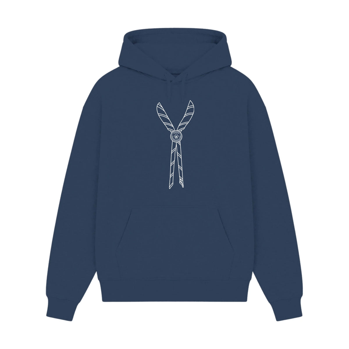 GISF500 HOODIE dusl blue front