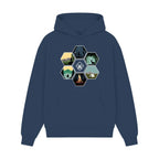 GISF500 HOODIE dusl blue front