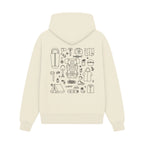 GISF500 HOODIE off white back