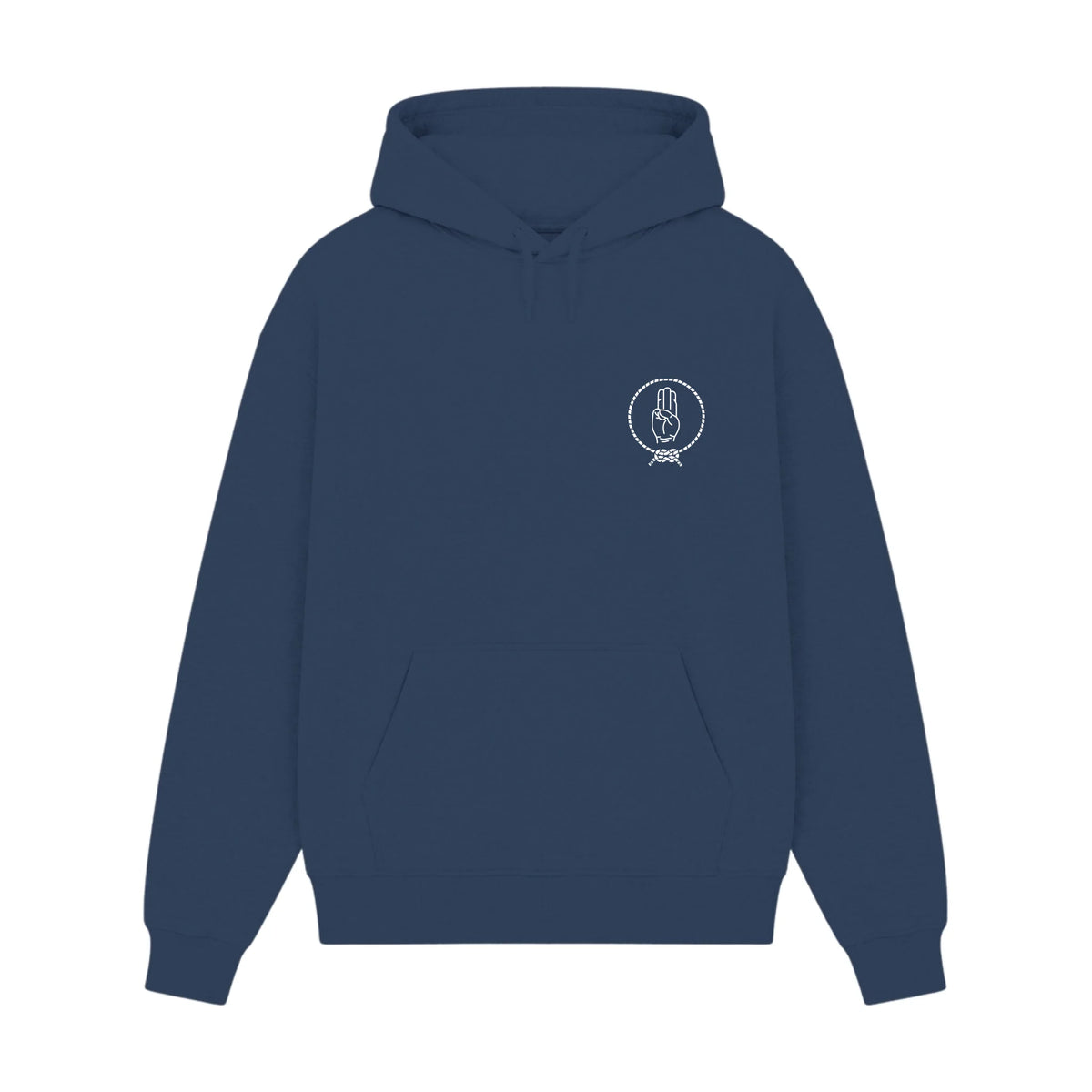 GISF500 HOODIE dusl blue front
