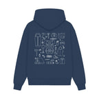 GISF500 HOODIE dusk blue back