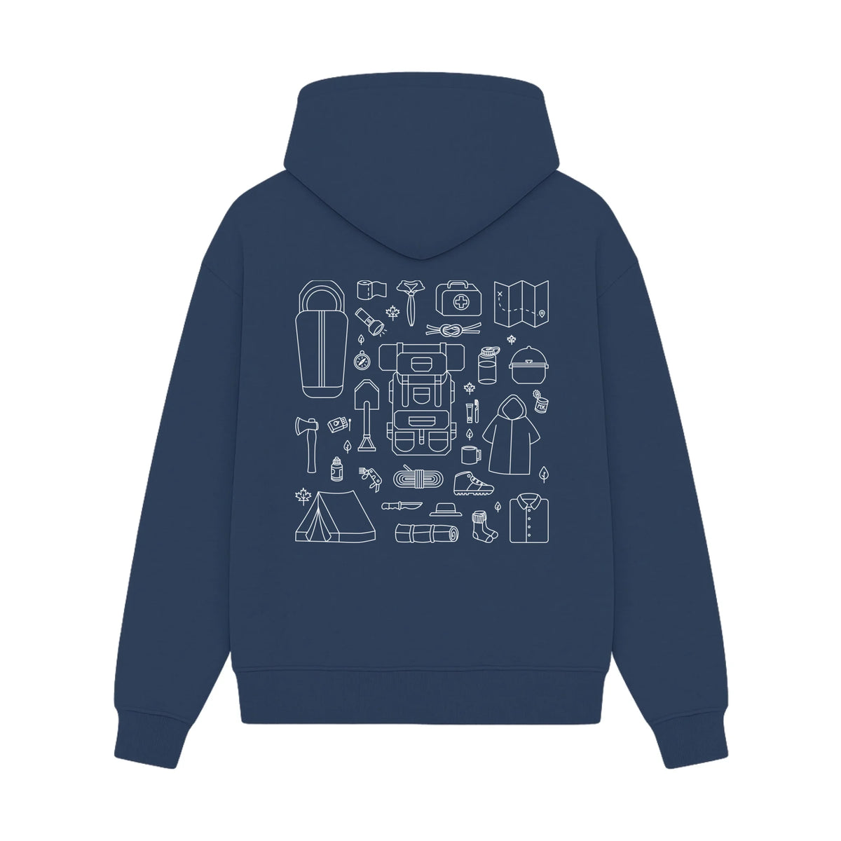 GISF500 HOODIE dusk blue back