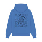 GISF500 HOODIE carolnia blue back