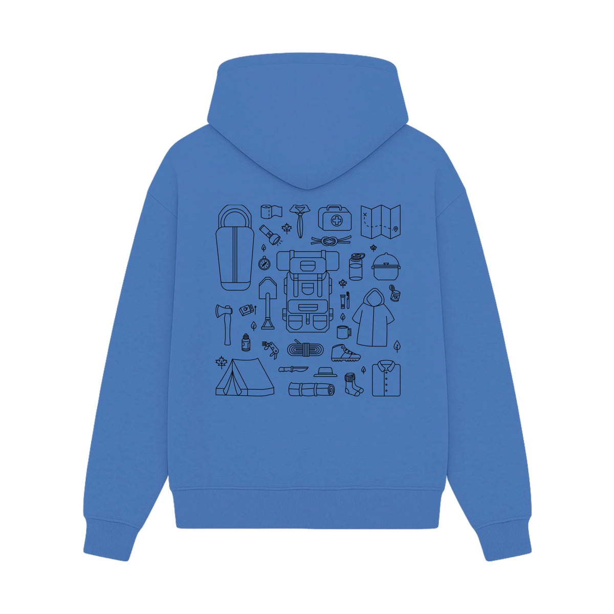 GISF500 HOODIE carolnia blue back