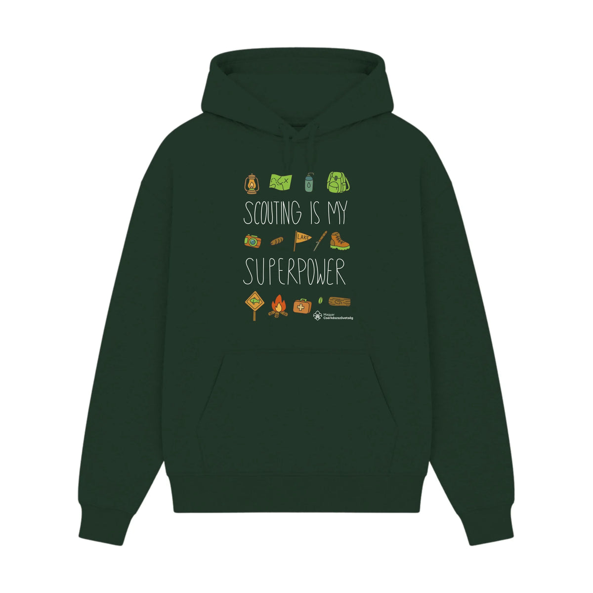 GISF500 HOODIE forest green front