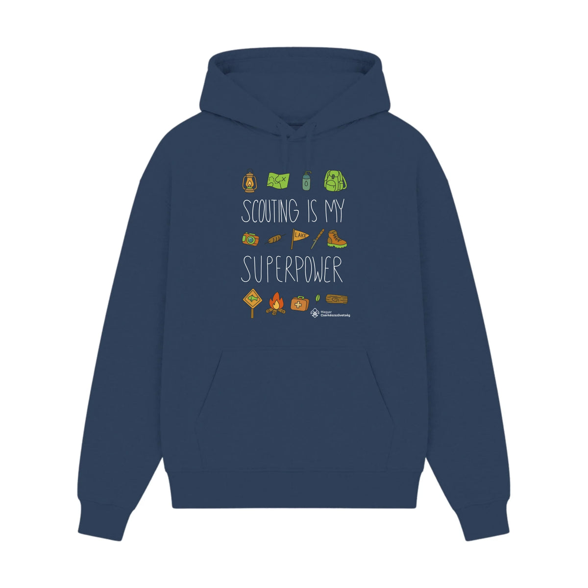 GISF500 HOODIE dusl blue front