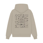 GISF500 HOODIE sand back