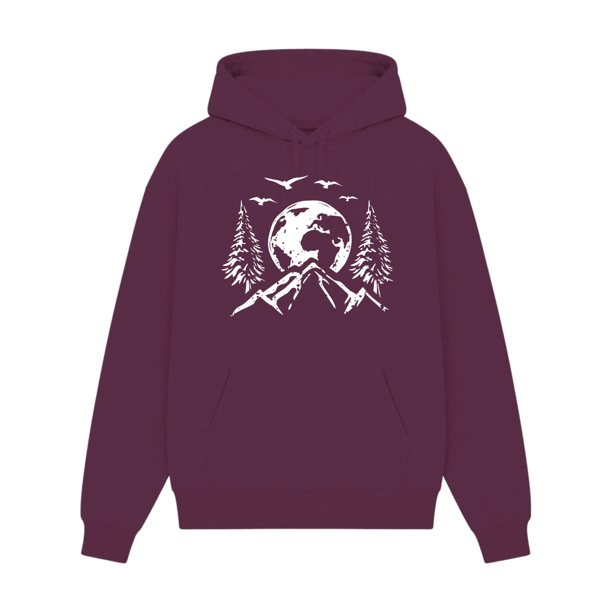 GISF500 HOODIE Maroon front