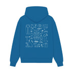 GISF500 HOODIE royal back