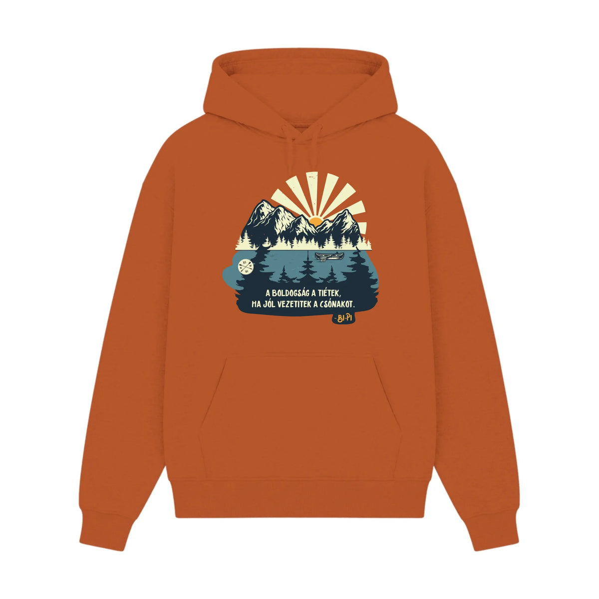 GISF500 HOODIE texas orange front