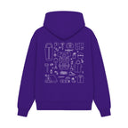 GISF500 HOODIE lila back