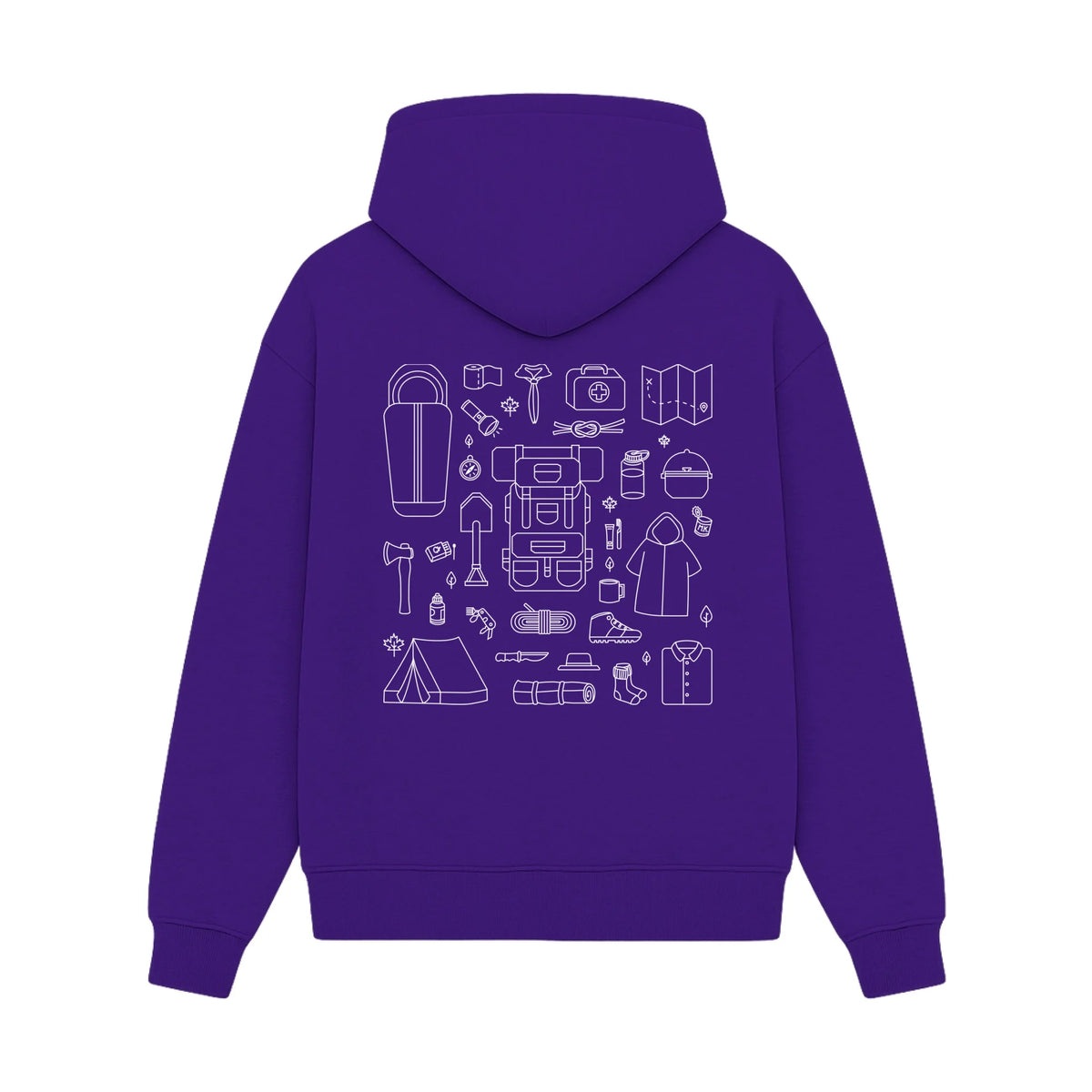 GISF500 HOODIE lila back