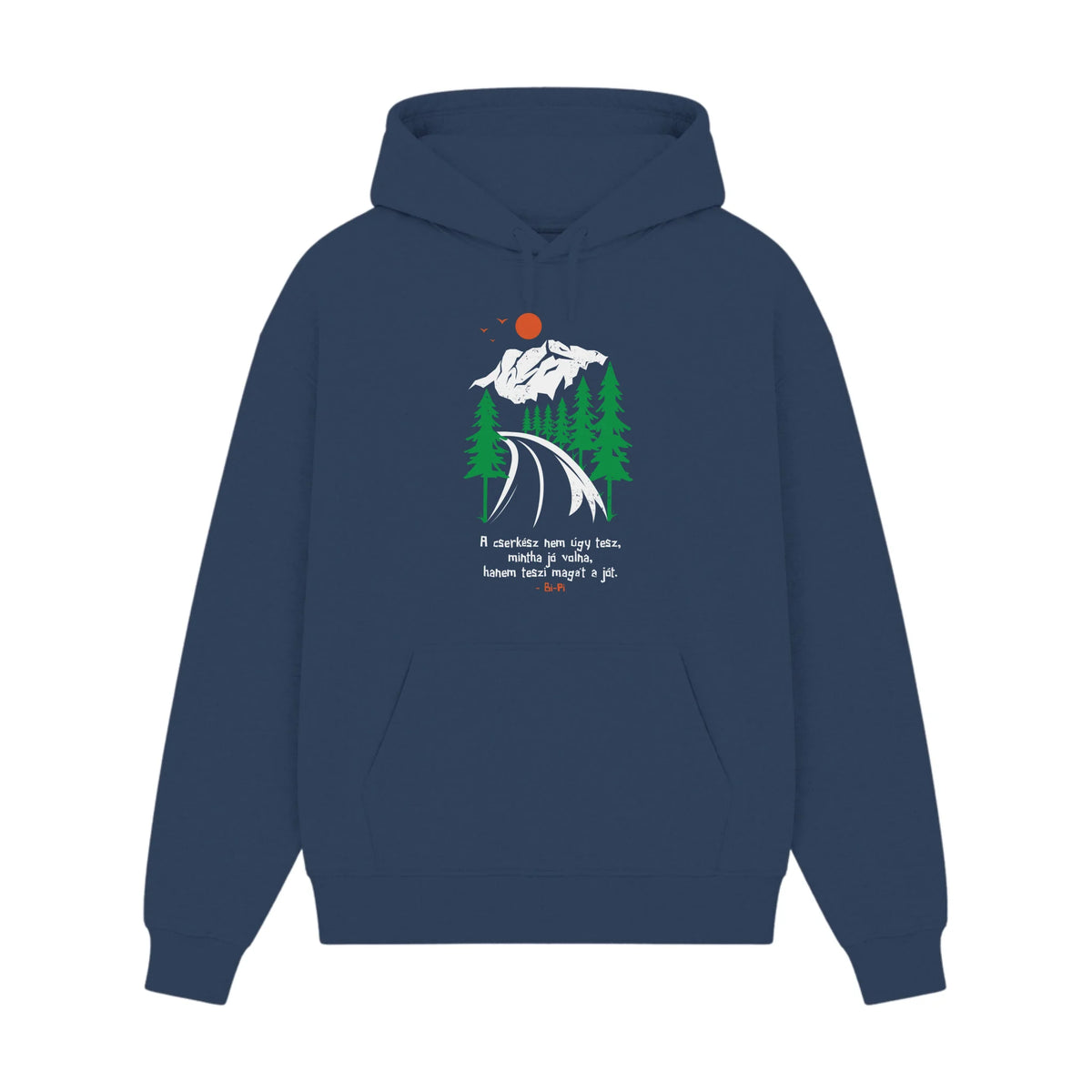 GISF500 HOODIE dusl blue front