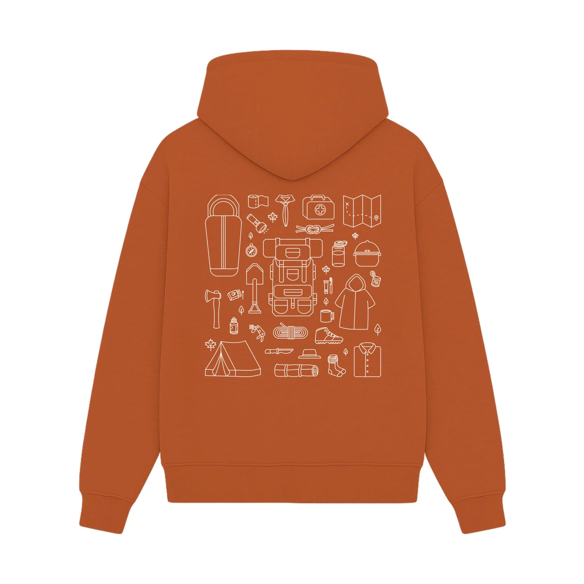 GISF500 HOODIE texas orange back