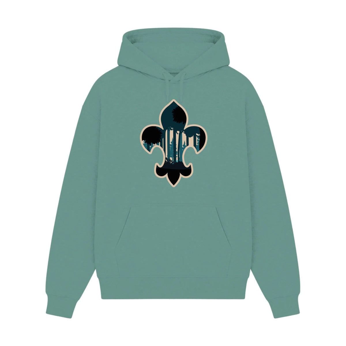 GISF500 HOODIE aquatic front
