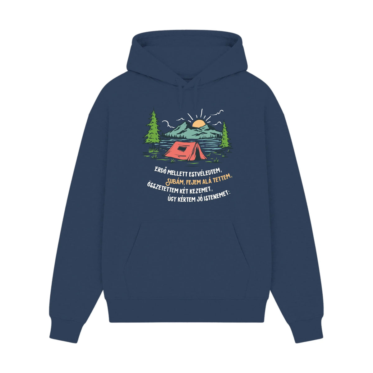 GISF500 HOODIE dusl blue front