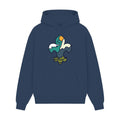 GISF500 HOODIE dusl blue front