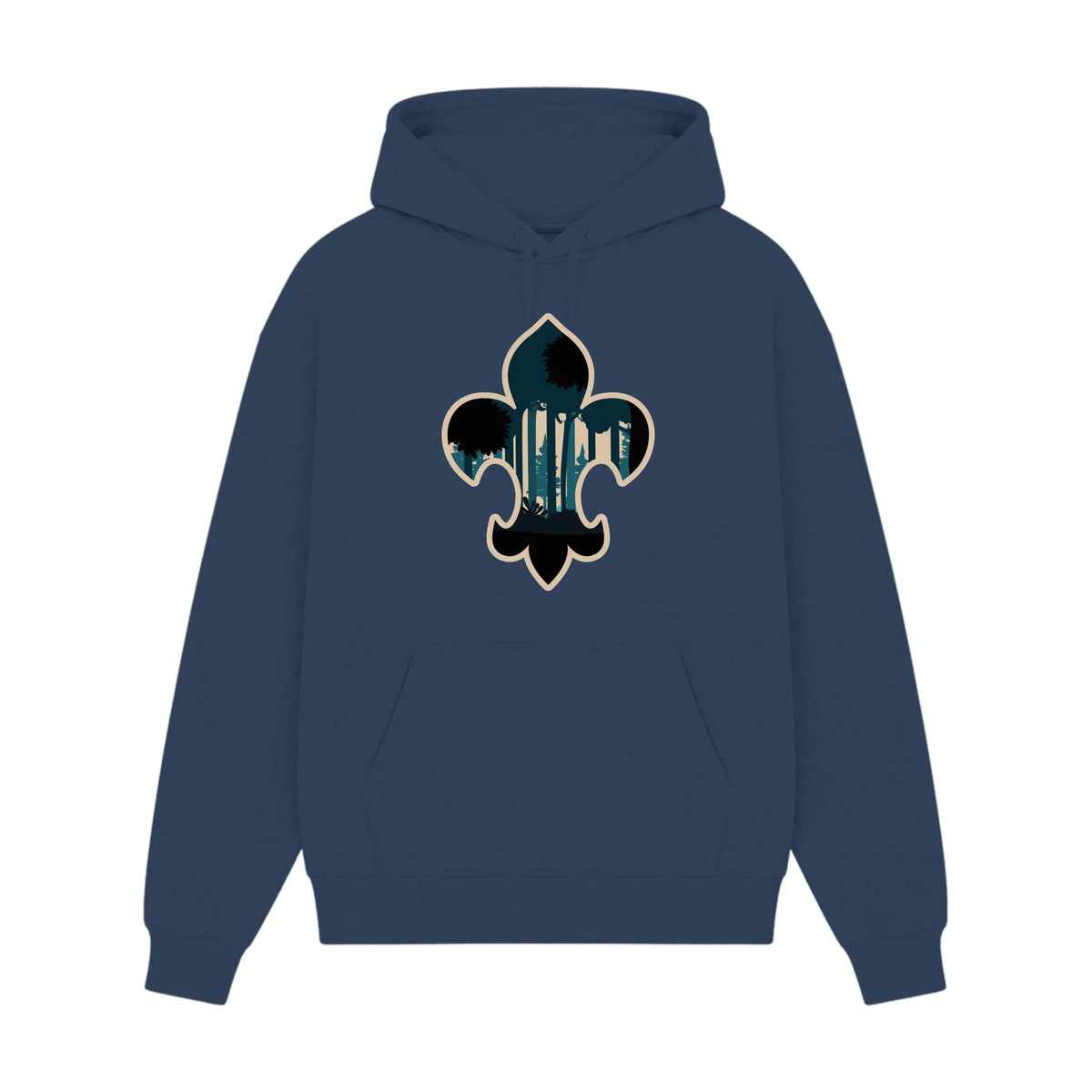 GISF500 HOODIE dusl blue front