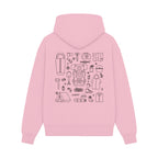 GISF500 HOODIE pink back