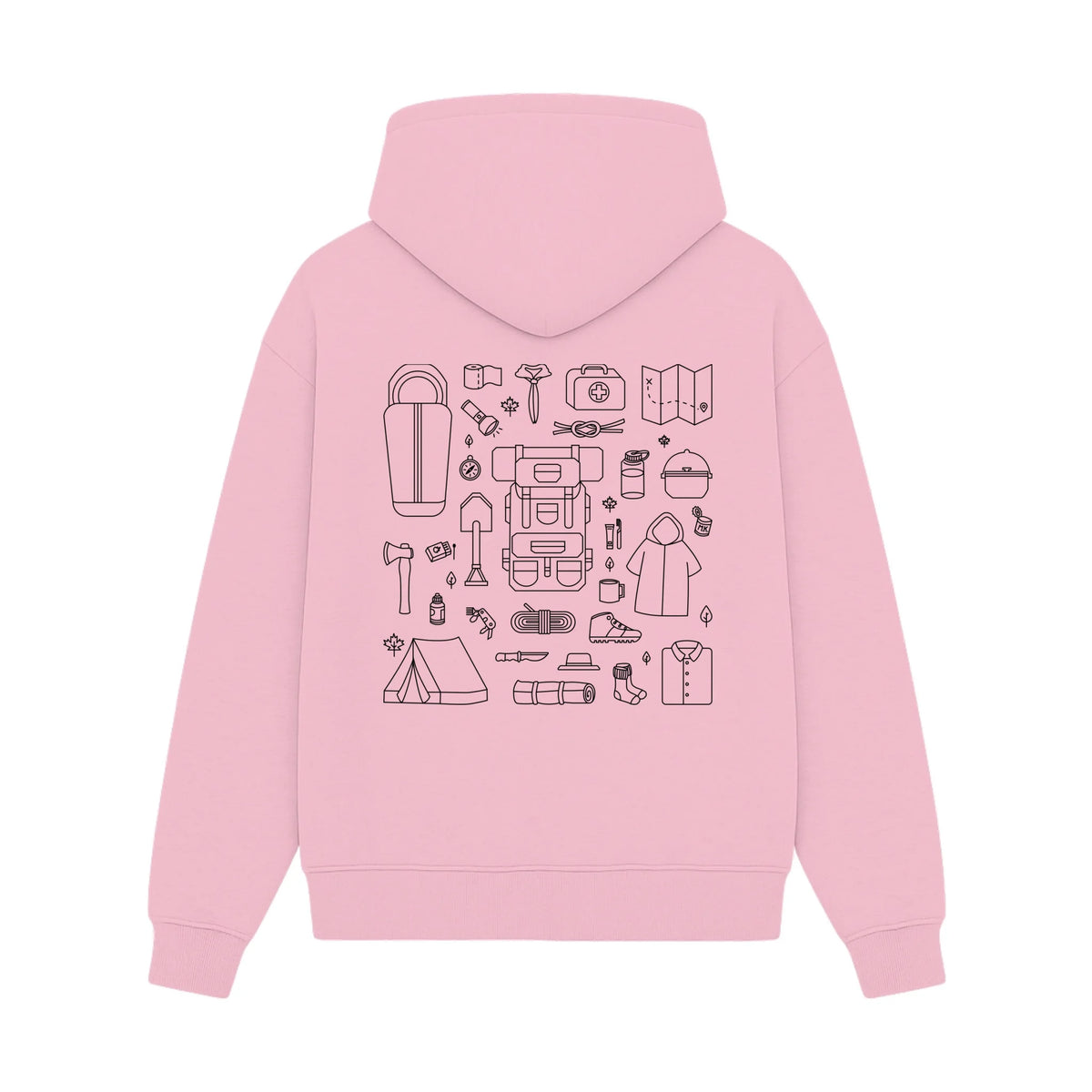 GISF500 HOODIE pink back