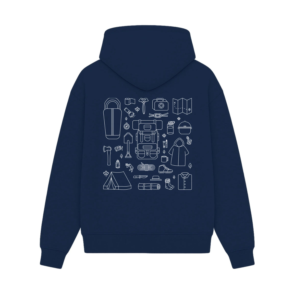 GISF500 HOODIE navy back