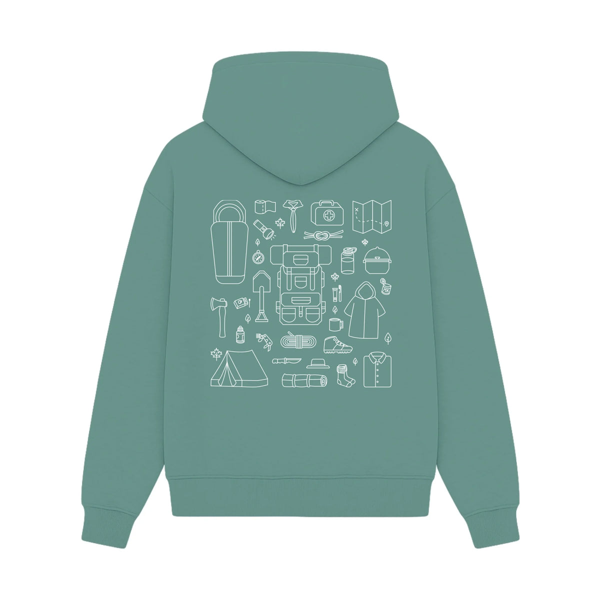 GISF500 HOODIE aquatic back