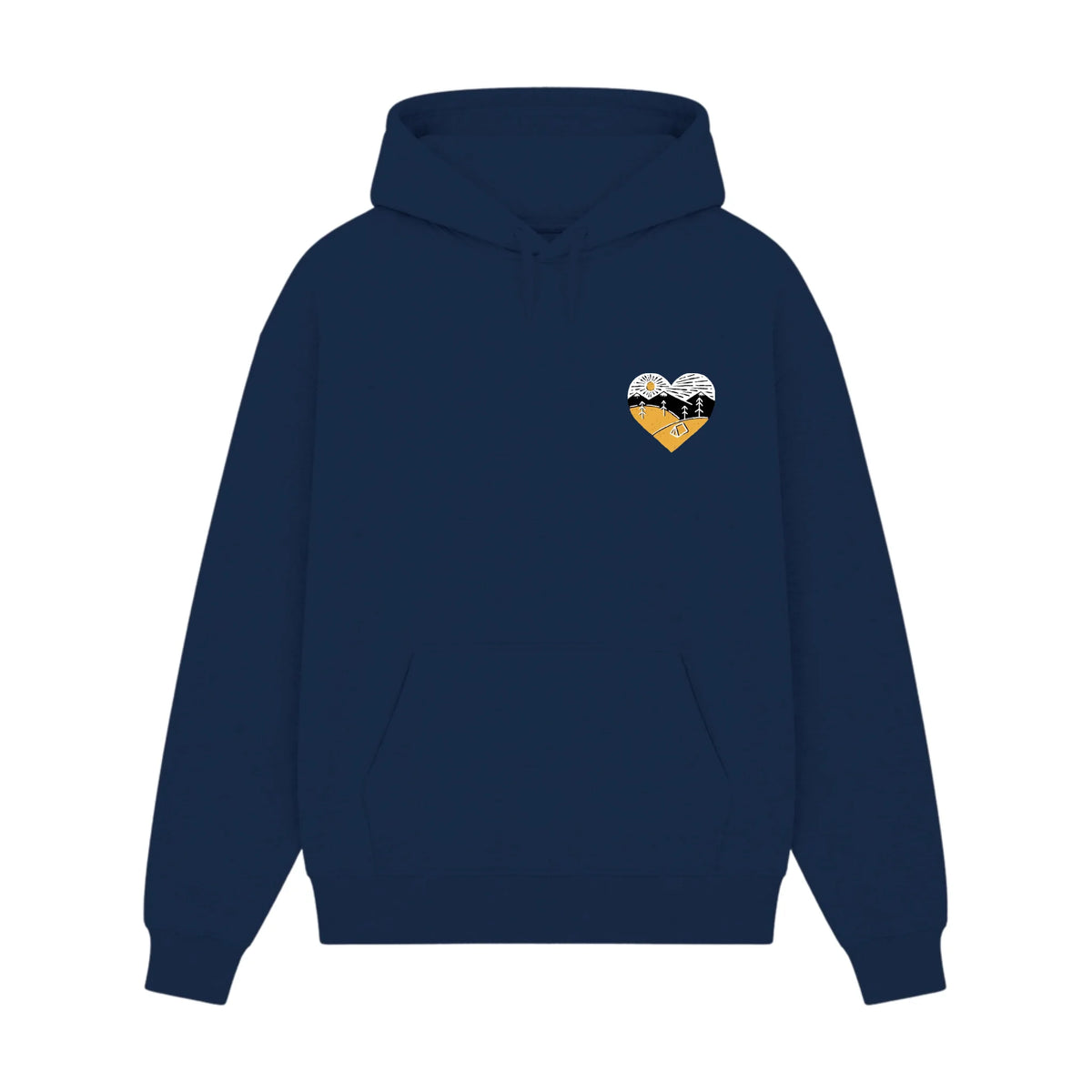 GISF500 HOODIE navy front