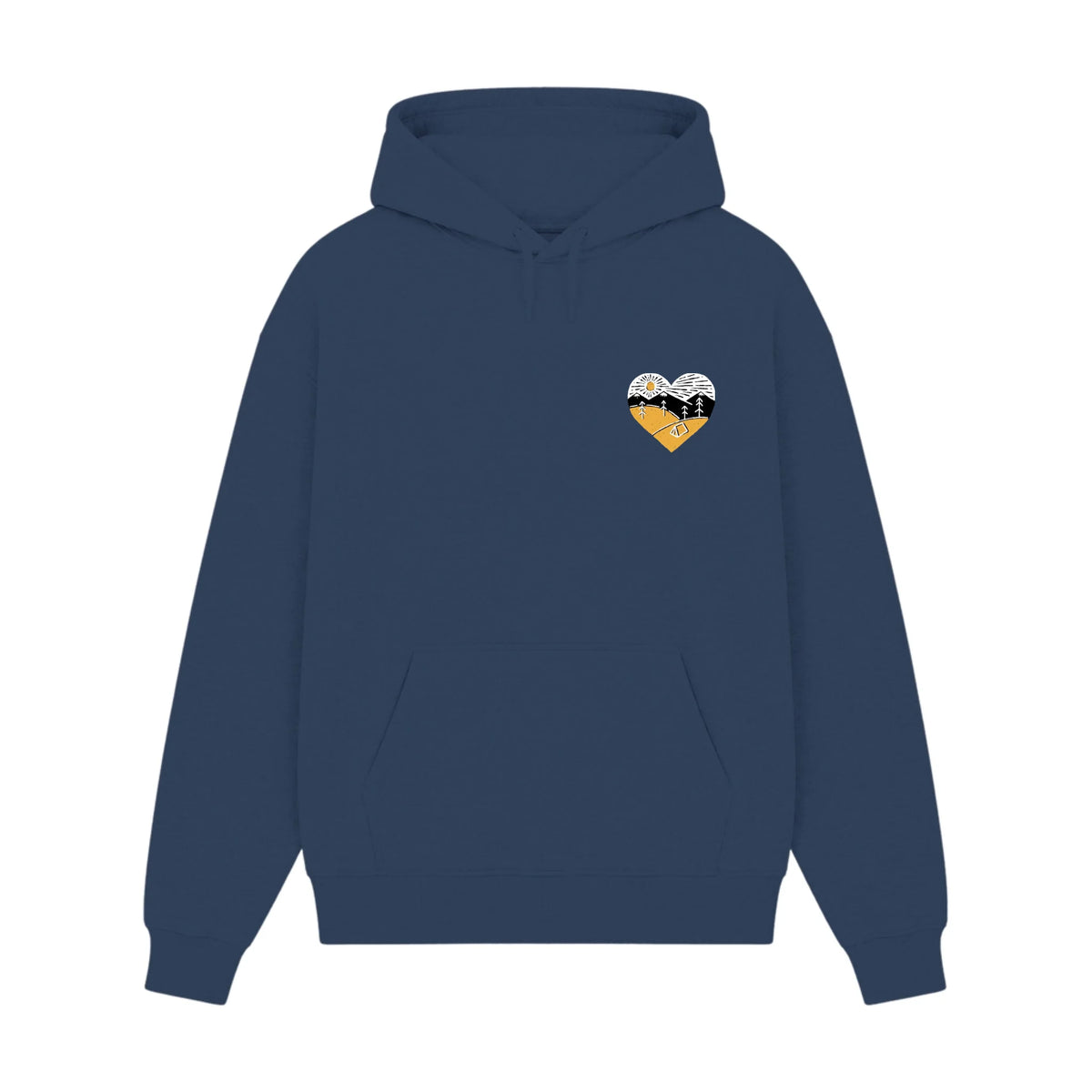 GISF500 HOODIE dusl blue front