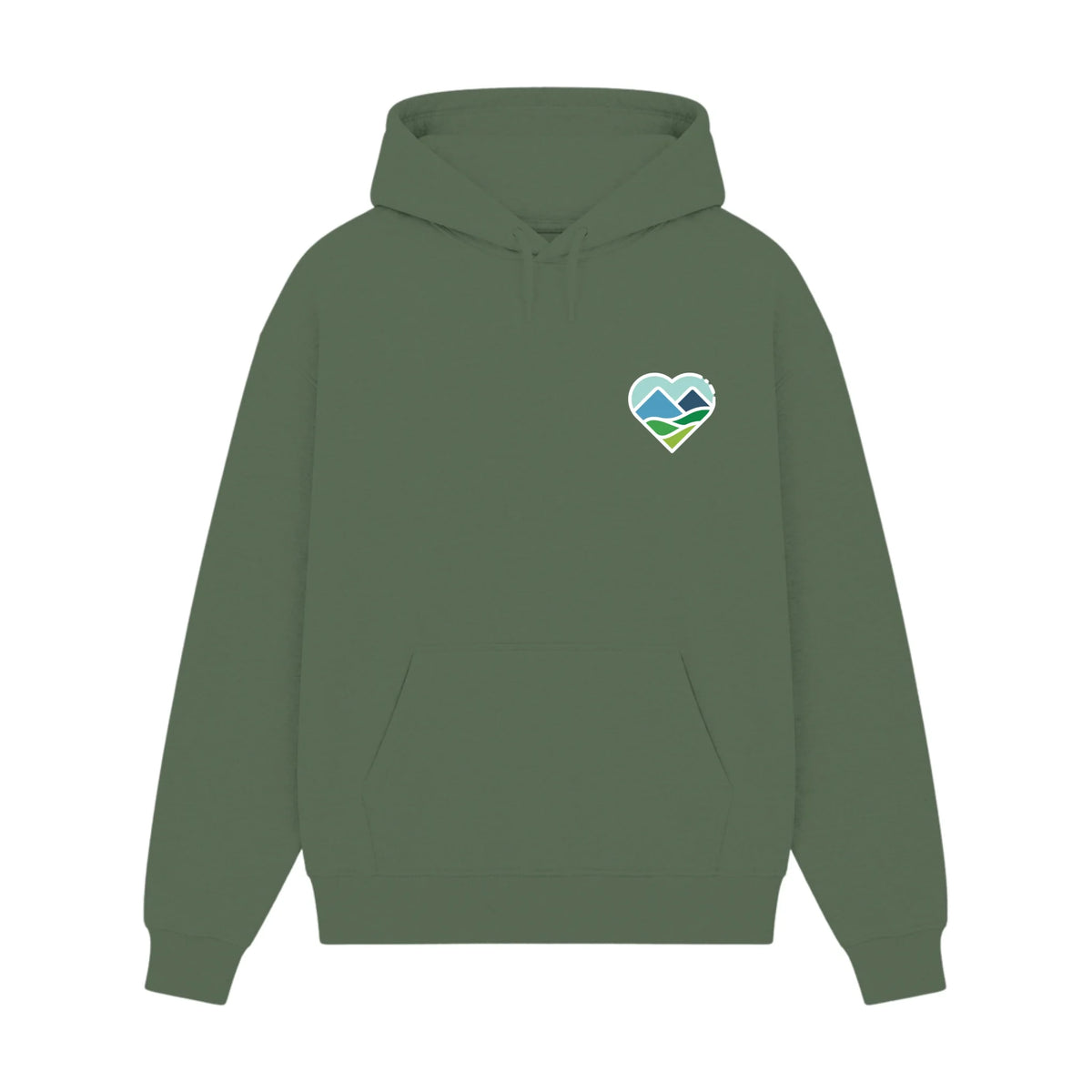 GISF500 HOODIE military green front