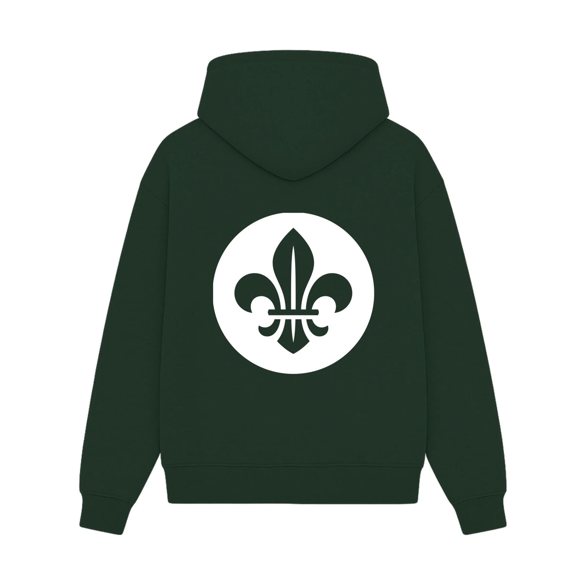 GISF500 HOODIE froest green back