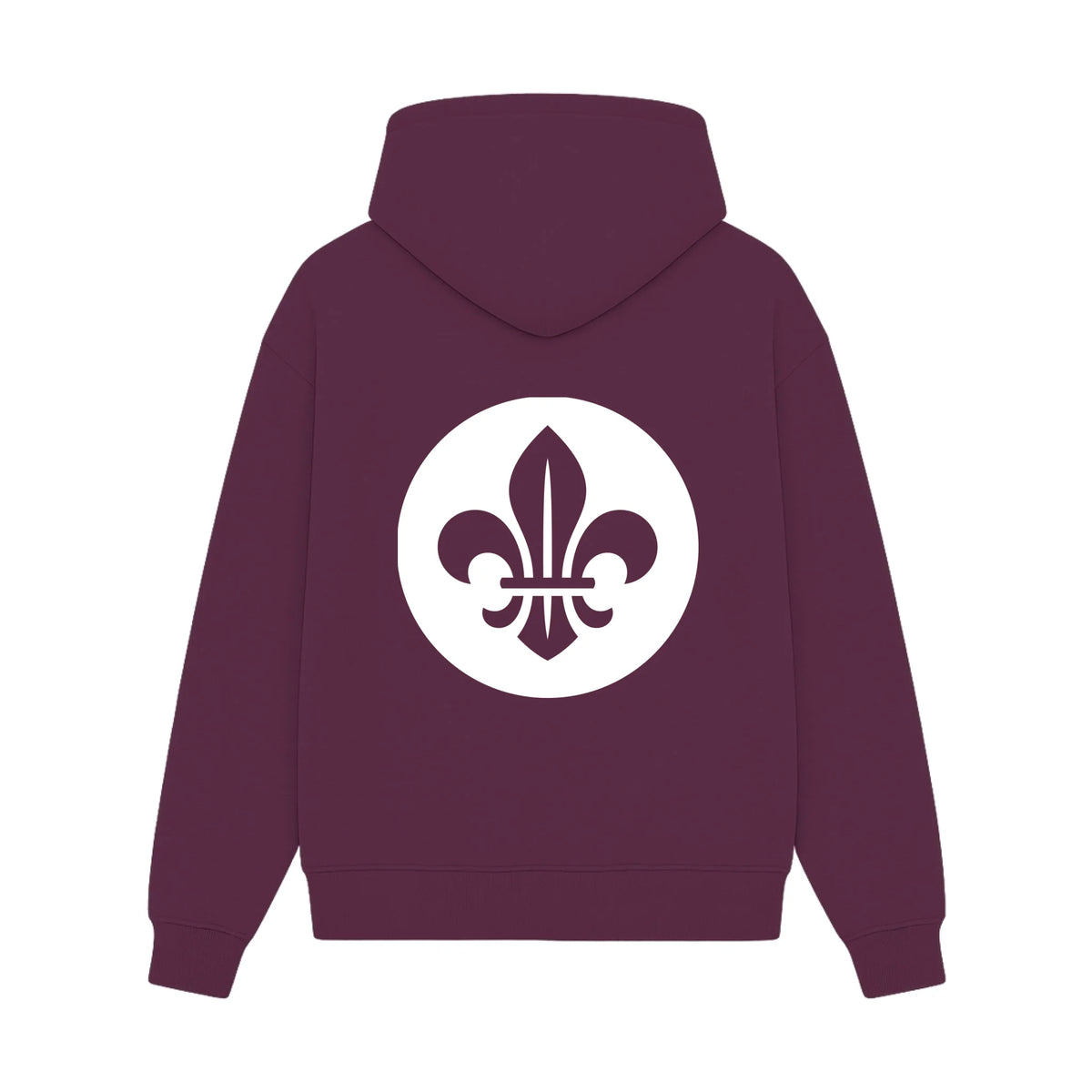 GISF500 HOODIE Maroon back