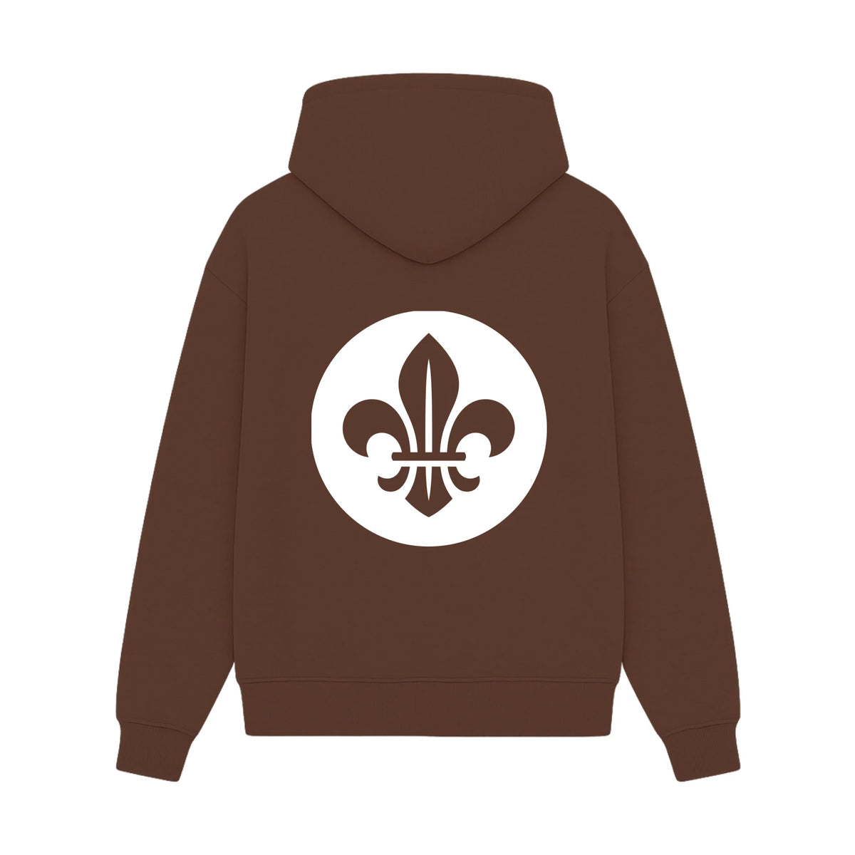 GISF500 HOODIE cocoa back
