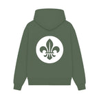GISF500 HOODIE Military green back