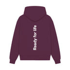 GISF500 HOODIE Maroon back