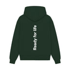 GISF500 HOODIE froest green back