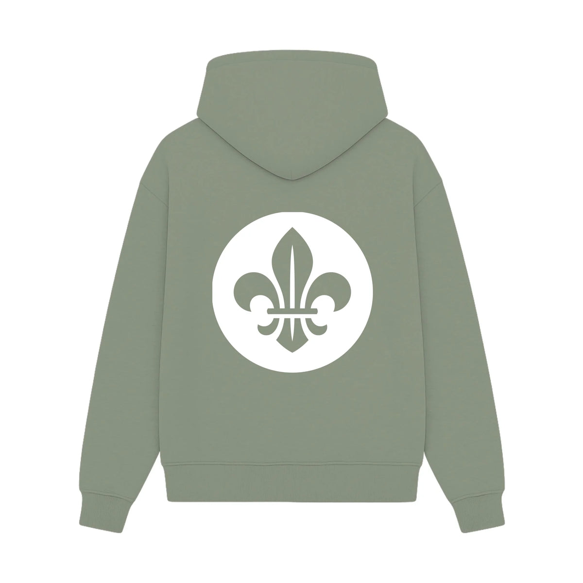 GISF500 HOODIE sage back