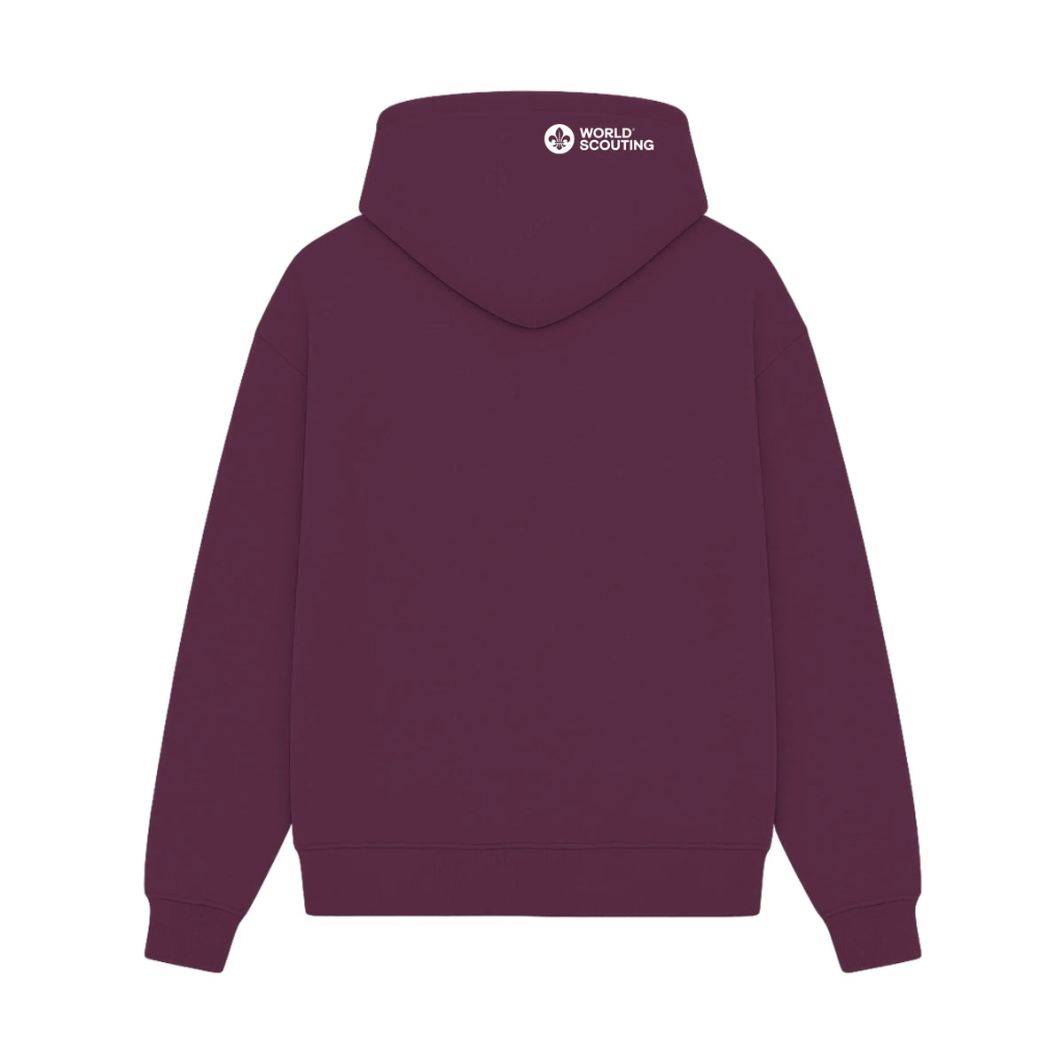 GISF500 HOODIE Maroon back