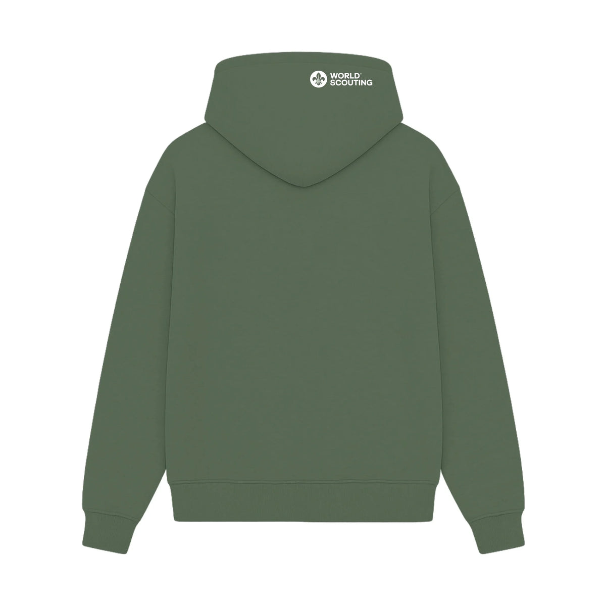 GISF500 HOODIE Military green back