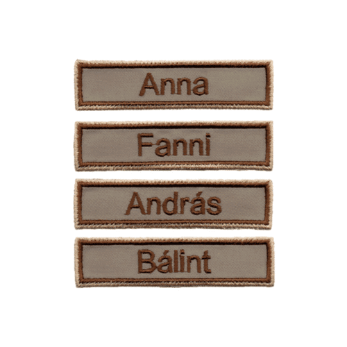 Névcsík felvarró